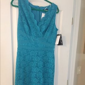 Beautiful turquoise lace dress